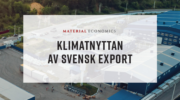 Klimatnyttan av svensk export